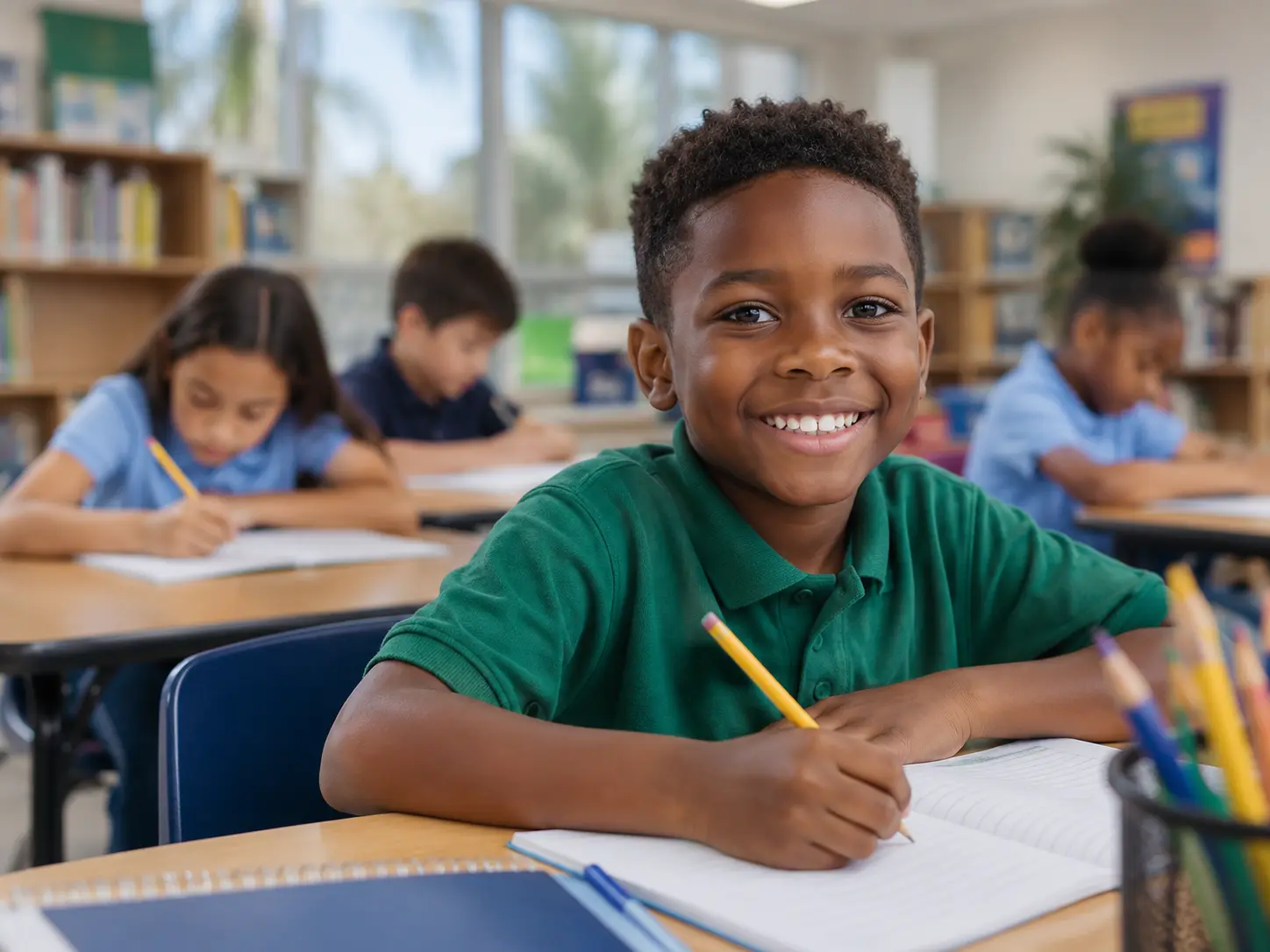 North Miami students learning together in a classroom